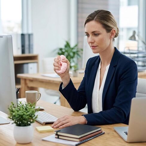 3PCS Crunchy Stress Ball, Ice Skin Noisy Fidget Sensory for Focus and Anxiety Relief, Office and Classroom Fidget, Slow Rising Squeeze Stress Balls for Adults in Saudi Arabia