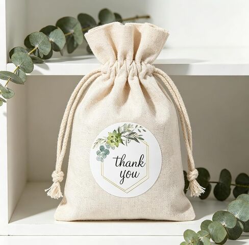 BLESS-VAST 500 PCS Thank You Stickers for Small Business - 1 Inch Green Leaf Decal Envelope Seal 8 Designs Vibrant Colors Labels for Baking Packaging Gift Bags Wraps Crafts (Green Leaf) in Kuwait