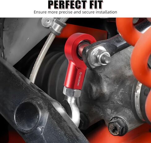 NICECNC M12 Front Sway Bar Stabilizer End Link Kit قابل للتعديل متوافق مع Can Am Maverick X3 4x4 XMR Turbo DPS 2020-2021، 4x4 XRS Sma-Shox Turbo 2023، انظر التركيبات باللون الأسود in Kuwait