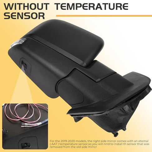 Left Driver Side Door Mirror Assembly Compatible with Ford F150 2015-2020 with Turn Signal, Power Heated, Blind Spot Glass Replaces ‎FL3Z17683CB (6 Pins) in Kuwait