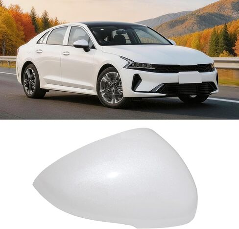 Moonlinks Compatible with Kia K5/Optima Right Passenger Mirror Cover Replacement 2021 2022 2023 2024,Glossy Black Right Side Clip-on Mirror Cap With Turn Signal Light Replaces for 87626-L3000 in Kuwait