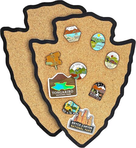 1pcs Arrow Head Display Cork Board – 7x9.5 inch Enamel Pin Board for National Park Pins, Brooch & Pin Collection Display, Ideal for Home, Office & School Decor in Saudi Arabia