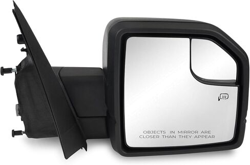 Left Driver Side Door Mirror Assembly Compatible with Ford F150 2015-2020 with Turn Signal, Power Heated, Blind Spot Glass Replaces ‎FL3Z17683CB (6 Pins) in Kuwait
