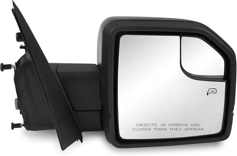 Left Driver Side Door Mirror Assembly Compatible with Ford F150 2015-2020 with Turn Signal, Power Heated, Blind Spot Glass Replaces ‎FL3Z17683CB (6 Pins) in Kuwait