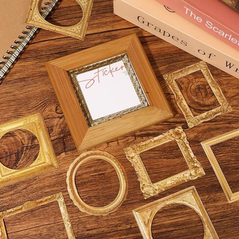 120 Pcs Frame Stickers for Scrapbooking, 40 Designs Self-Adhesive Vintage Picture Frame Stickers, Decorative Paper Scrapbook Frames for DIY Crafts Junk Journal & Albums in Kuwait