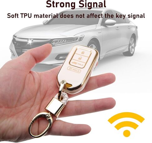 2PCS for Honda Key Fob Cover 4-Button Protector with Keychain Fit for Ridgeline(2020-2023), HR-V(2016-2022), FIT(2018-2020), Insight LX(2019-2020), CR-V(2015-2016) in Saudi Arabia