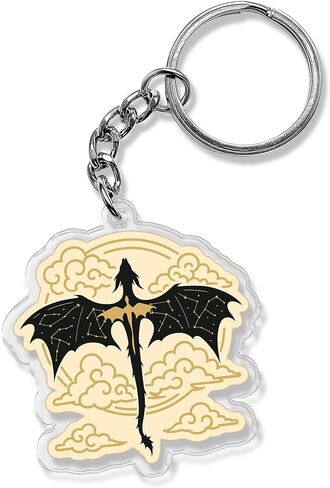 QUINNIAN ACOTAR Keychain 2 Inches Bookish Book Club Acrylic Material Keychains Key Ring Accessories in Kuwait