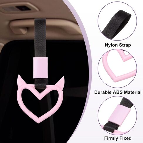 PATIKIL Car Handle Straps, Car Rear Bumper Warning Ring Cars Hand Strap Drift Charm Keychains Accessory for Decoration Bus in Kuwait