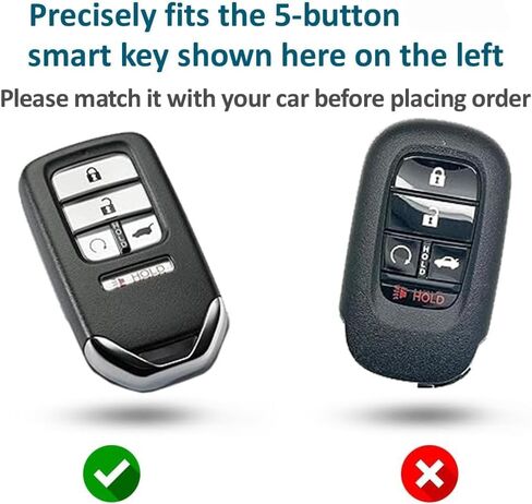 for Civic Key fob Cover keyshell Silicone Rubber with Keychain Accessories in Kuwait