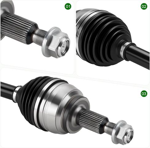 Front CV Axle Shaft Assembly (4WD Only, NOT for RWD) Fit for Dodge Ram 1500 2002-2010 V6 3.7L V8 4.7L, 2003-2010 V8 5.7L, 2002-2003 V8 5.9L, for Ram 1500 2011 3.7L 4.7L 5.7L, Left or Right in Kuwait