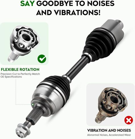 Front CV Axle Shaft Assembly (4WD Only, NOT for RWD) Fit for Dodge Ram 1500 2002-2010 V6 3.7L V8 4.7L, 2003-2010 V8 5.7L, 2002-2003 V8 5.9L, for Ram 1500 2011 3.7L 4.7L 5.7L, Left or Right in Kuwait