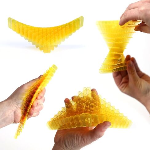 لعبة Morf Cyber ​​Taco Fidget - لعبة حسية مرنة ثلاثية الأبعاد للأطفال والمراهقين والبالغين - مدمجة وهادئة وتخفيف التوتر والقلق، التركيز - هدية رائعة للعب والمدرسة والمكتب والعمل والفصول الدراسية والمكتب in Kuwait