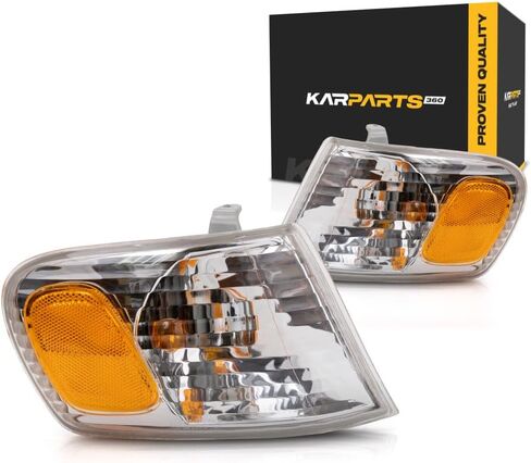 CarLights360: For 2001 2002 Toyota Corolla Turn Signal Light Assembly Driver and Passenger Side Pair w/Bulbs DOT Certified | TO2530137 TO2531137 in Kuwait