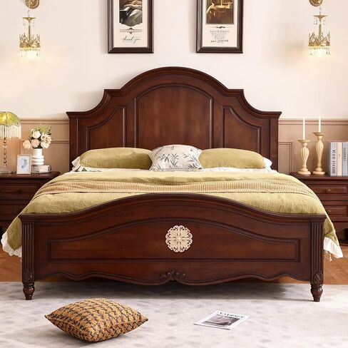 4 Pcs Decorative Wood Round Carved Appliques Onlays, 5.1x5.1 Inch Unpainted Solid Wood Appliques, Hand-Carved Furniture Carving Decal for Cabinet, Bed, Wardrobe, DIY Home Decor in Saudi Arabia