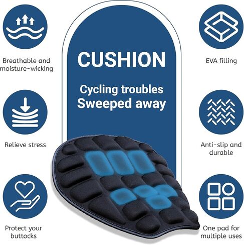 Seat Cushion for Motorcycle for Kawasaki KLX 300 1999-2025, Comfortable Anti Slip,Rider Comfort Seat Fit Driver & Passenger Seat in Kuwait
