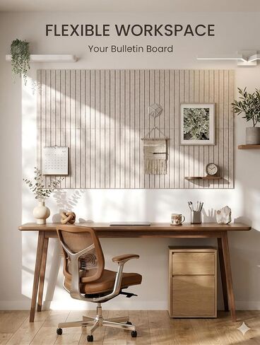 Large Felt Bulletin Board 48" x 36" Cork Board Alternative-12 Pack with Safe Removable Adhesive Tabs, Cork Boards for Walls Cork Board for Home Office Classroom Pin Board in Saudi Arabia