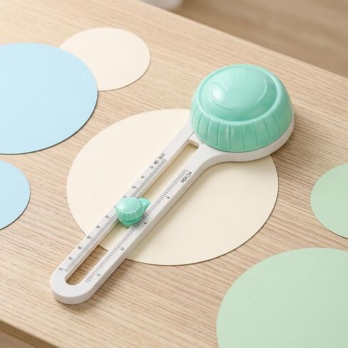 Circular Cardboard Circle Cutter with 3 Replaceable Blades,Circle Paper Cutters,Adjustable Rotary Circle Cutter,Trimmer Scrapbooking Tools in Saudi Arabia