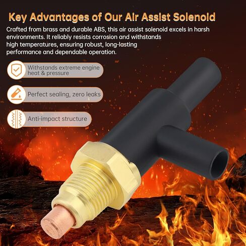 36281-RTA-003 Fuel Injector Air Assist Control Solenoid Valve Compatible with Honda Accord,CR-V, Civic SI, Element, Acura TSX 2003-2011 - Replaces OEM 36281-RAA-A01 in Saudi Arabia
