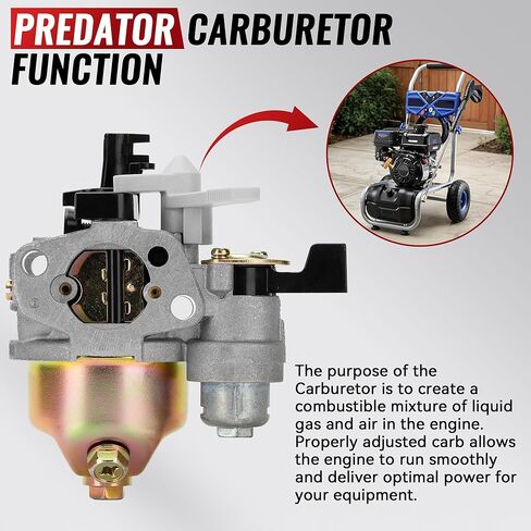 fullas Ruixing GX160 GX200 Carburetor for Honda 5.5HP 6.5HP Predator 212cc Engines for Pressure Washer Water Pump Go Kart, Replaces 16100-ZH8-W61 in Saudi Arabia