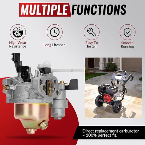 fullas Ruixing GX160 GX200 Carburetor for Honda 5.5HP 6.5HP Predator 212cc Engines for Pressure Washer Water Pump Go Kart, Replaces 16100-ZH8-W61 in Saudi Arabia