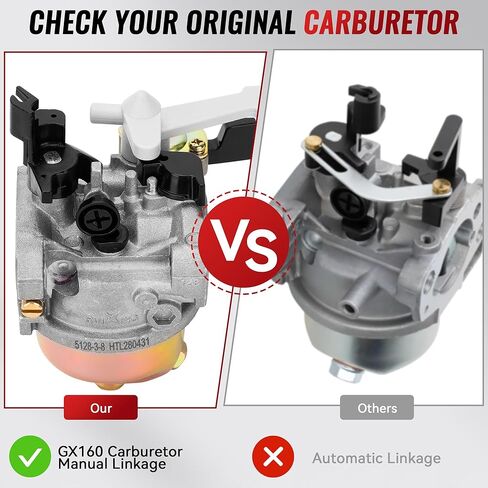 fullas Ruixing GX160 GX200 Carburetor for Honda 5.5HP 6.5HP Predator 212cc Engines for Pressure Washer Water Pump Go Kart, Replaces 16100-ZH8-W61 in Saudi Arabia