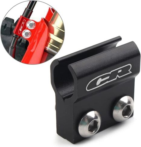 Motorcycle Front Brake Hose Cable Clamp Aluminum Black for HONDA CR80R/85R 1998-2007, CR125R/250R 1992-2007, CR500R 1992-2001 in Kuwait