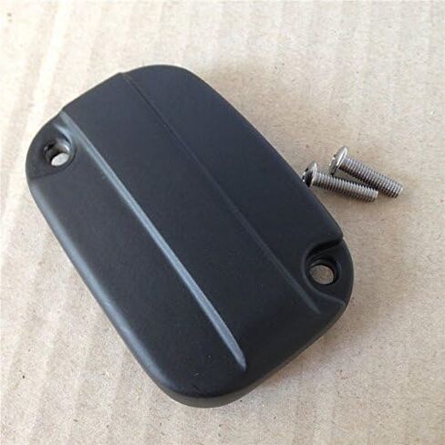 AfterMokit Front Brake Fluid Reservoir Cap Right Caliper Master Cylinder Cover for Harley Electra Glide Road King Ultra Classic Ultra Limited Street Glide Road Glide Heritage Softail Plain Black in Kuwait