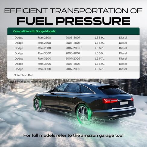 Electric Fuel Pump with Sending Unit for 2005-2009 Dodge Ram 2500 3500 Diesel Short Bed (with 34 Gallon Tank) in Saudi Arabia