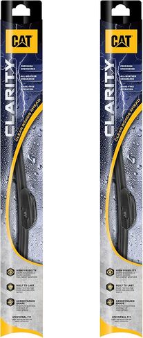 CAT BDK Caterpillar Clarity Premium Performance All Season Replacement Windshield Wiper Blades for Car Truck Van SUV (22 + 22 Inch - Perfect Fit for 1999-2020 GMC Sierra 1500 2500 3500), black in Kuwait