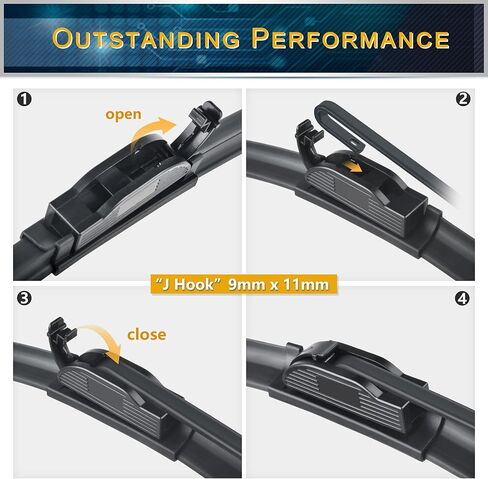 Windshield Wiper Blades 17" + 17" Wiper Windshield Wiper Blades Model. 19M28-1 (set of 2) - Series: Y19D7E1A in Saudi Arabia