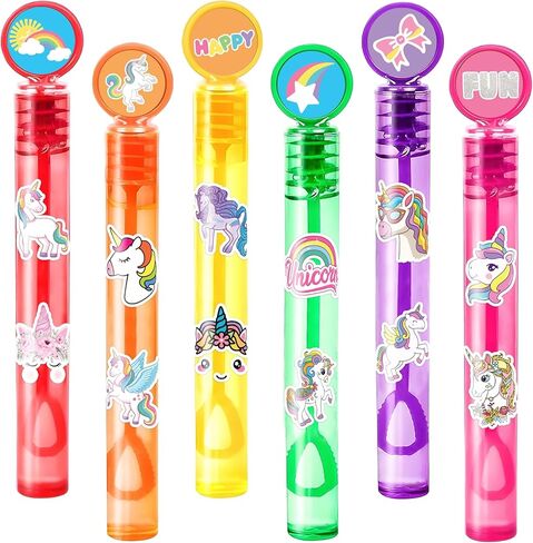 Cute Unicorns Party Favors for Kids – 24PCS Magical Mini Bubble Wands, Great for Birthday Supplies, Pinata Fillers, Goodie Bags & Classroom Rewards in Saudi Arabia