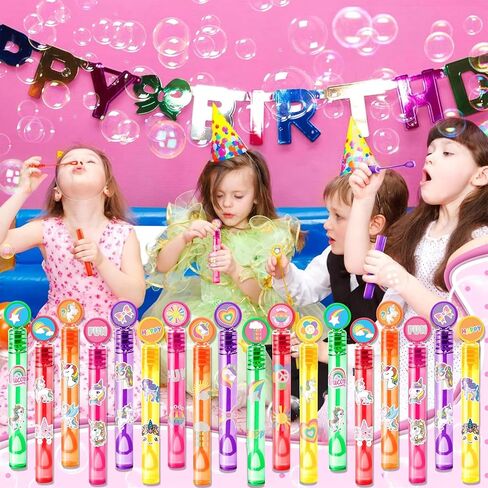 Cute Unicorns Party Favors for Kids – 24PCS Magical Mini Bubble Wands, Great for Birthday Supplies, Pinata Fillers, Goodie Bags & Classroom Rewards in Saudi Arabia