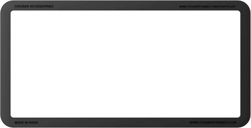 Cruiser Accessories Flex-Trim License Plate Frame, Black in Kuwait