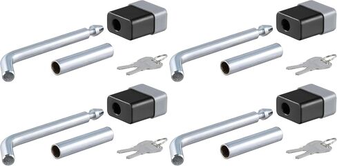 CURT 23024 Trailer Hitch Lock, 1/2-Inch Pin Diameter, 5/8-Inch Adapter, Fits 1-1/4 or 2-Inch Receiver in Saudi Arabia