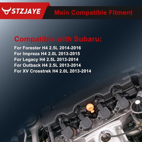 Ignition Coil Pack UF724 & Iridium Spark Plug Set of 4 Compatible with Subaru for Forester H4 2014 2015 2016, for Impreza H4 2013 2014 2015, for Legacy H4 for Outback H4 for XV Crosstrek H4 in Kuwait