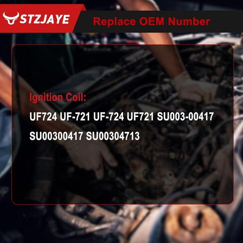 Ignition Coil Pack UF724 & Iridium Spark Plug Set of 4 Compatible with Subaru for Forester H4 2014 2015 2016, for Impreza H4 2013 2014 2015, for Legacy H4 for Outback H4 for XV Crosstrek H4 in Kuwait