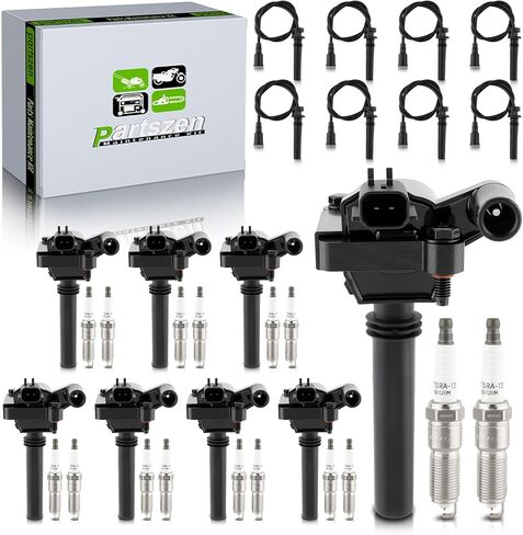 UF378 UF505 Ignition Coil 4998 Spark Plug Wire Set for Dodge Magnum 05 Durango 04-05 Ram 1500 03-05 2500 03-05 3500 03-05 for Chrysler 300 05 for Jeep Grand Cherokee 05 5.7L 5.9L in Kuwait