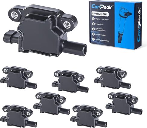 Ignition Coil Pack Compatible with Chevy Cadillac GMC Pontiac 5.3L 6.0L V8 (G8 Grand Prix H3 Silverado Tahoe Yukon Impala) - Replace #12570616 D510C UF413 | 12611424 in Saudi Arabia