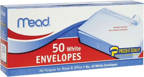 Boxed Peel & Stick Envelopes 4.125"X8.5" 50/Pkg-Regular #10 in Kuwait