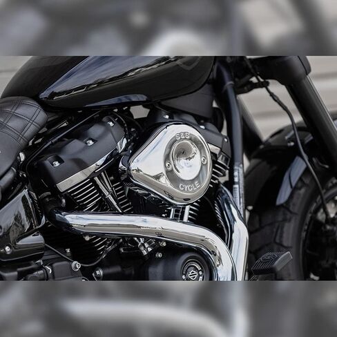 S&S Cycle Stealth Teardrop Air Cleaner Cover Compatible for Harley-Davidson Electra Glide Police - FLHTP 2018 - Chrome in Saudi Arabia