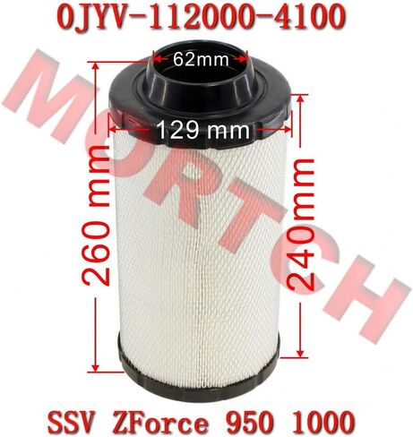 CFMoto Air Filter Element 0JWV-112000-6000 for ZForce 800 Sport ZForce 800 Trail SSV（2023-2026）Replacement Air Filter in Kuwait
