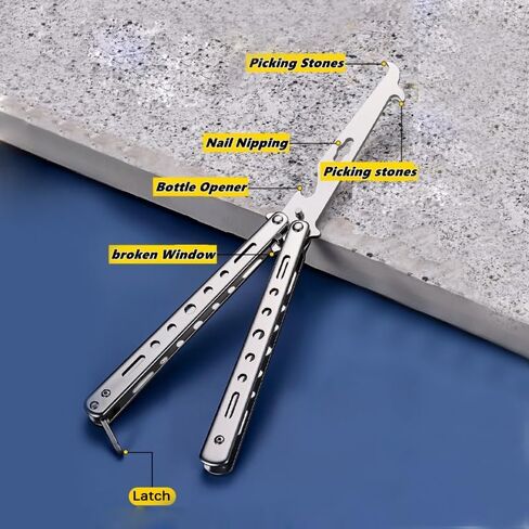 Automotive Tire Stone Cleaning Hook Balisong Type Folding Car Tire Stone Remover Puller Pick Car Tire Rock Removing Tool for Tire Treads Rocks AT All-Terrain SUV Tires Mud Off-Road Radial Tire in Saudi Arabia