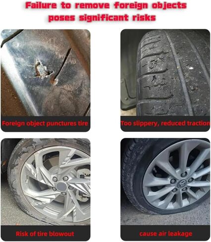 Automotive Tire Stone Cleaning Hook Balisong Type Folding Car Tire Stone Remover Puller Pick Car Tire Rock Removing Tool for Tire Treads Rocks AT All-Terrain SUV Tires Mud Off-Road Radial Tire in Saudi Arabia