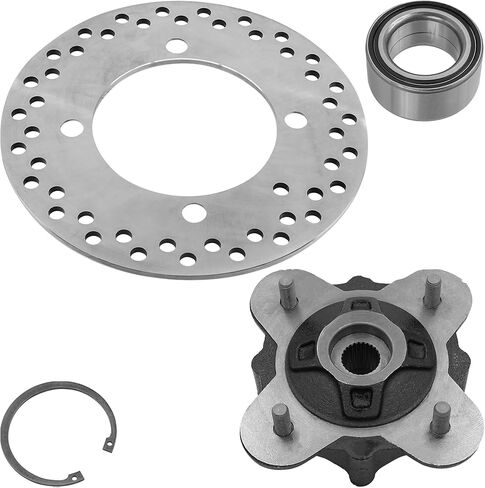 Caltric Wheel Hub and Bearing and Disc Compatible with Polaris General 1000 2019-2026 / General 4 1000 2019-2022 Front Rear in Kuwait