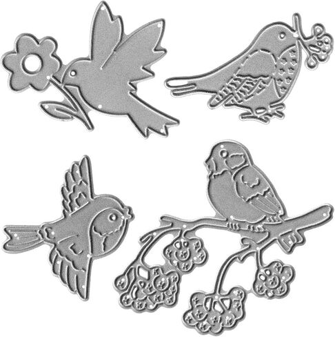 Bird Die Cut for Card Making, Animal Metal Cutting Dies Congratulations Die Cuts Happy Birthday Embossing Stencils Template for DIY Scrap-Booking Decor Wedding Birthday Blessing Card in Kuwait
