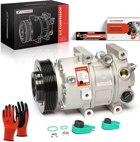 A-Premium Air Conditioner AC Compressor with Clutch Compatible with Hyundai Azera 2012-2017 & Kia Cadenza 2014-2016 in Kuwait
