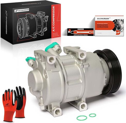 A-Premium Air Conditioner AC Compressor with Clutch Compatible with Hyundai Azera 2012-2017 & Kia Cadenza 2014-2016 in Kuwait