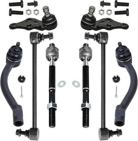Detroit Axle - 8pc Front Suspension Kit for 2014-2019 Kia Soul 2015-2019 Soul EV, 2 Sway Bar Links 2 Lower Ball Joints 4 Inner Outer Tie Rod End Links 2016 2017 2018 Replacement in Kuwait