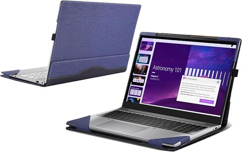 Laptop case for Dell 14 Plus 2-in-1 Laptop DB04250 DB14250 2-in-1|Pro 14 Laptop PC14255 /PC14250 14''[not Compatible with Any Other Model] ，PU Leather Inside Pocket Cover (Dark Blue) in Kuwait
