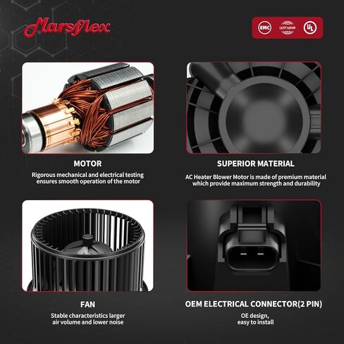 Marsflex Front Blower Motor 700174 for 2004-2015 Nissan Infiniti Titan Armada QX56 2005 2006 2007 2008 2009 2010 2011 2012 2013 2014 Automotive Replacement Blower Motor Fan OE: 27226ZH00A, 27226-ZH00A in Kuwait